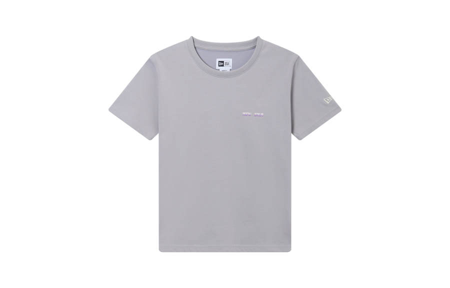New Era T Shirts Unisex Light Gray Crew Neck Moderate