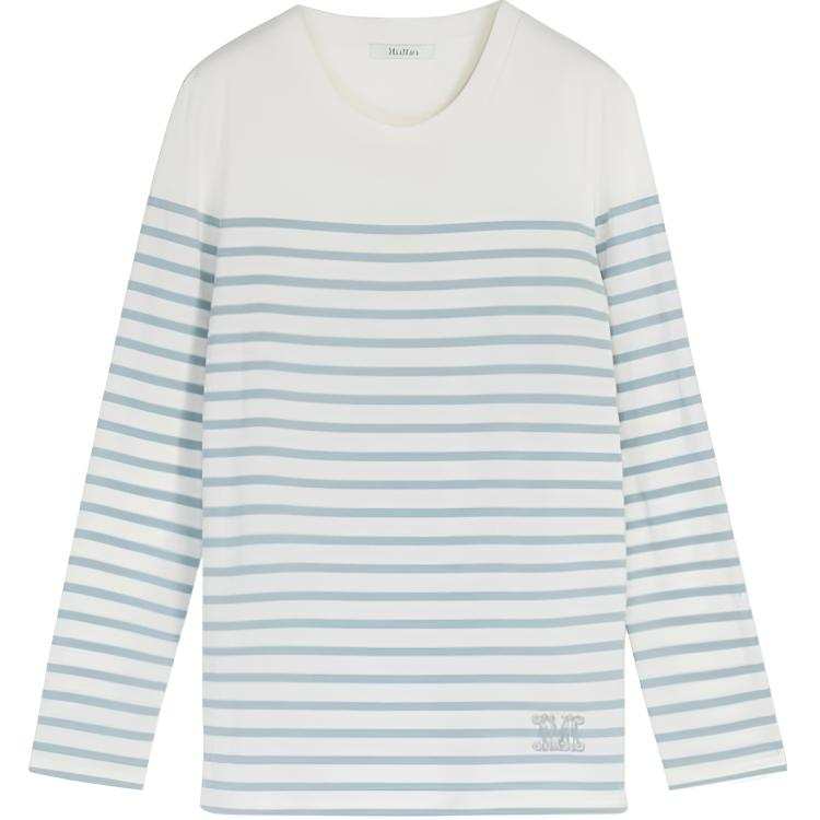 MaxMara MaxMara Drop Shoulder Sleeve T Shirt Women's Blue