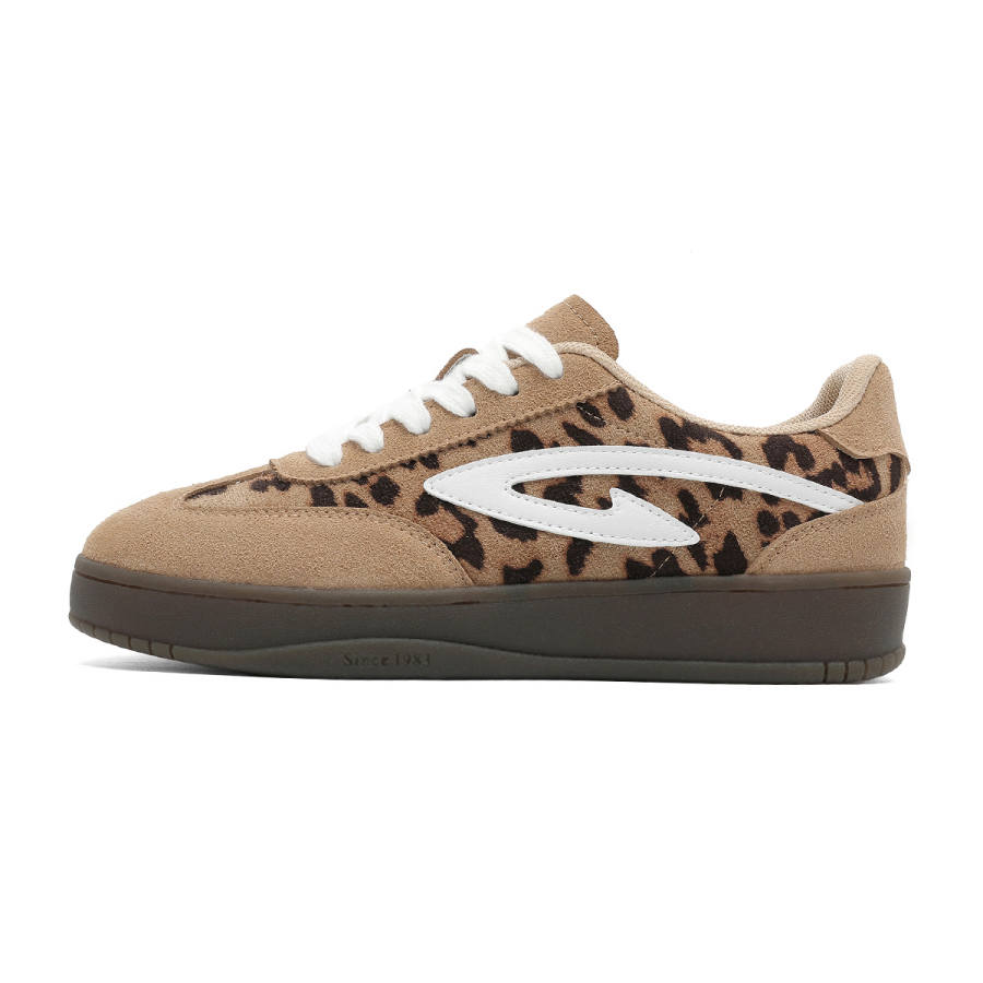 DEERWAY Low top German Army Trainers Women's Leopard Print