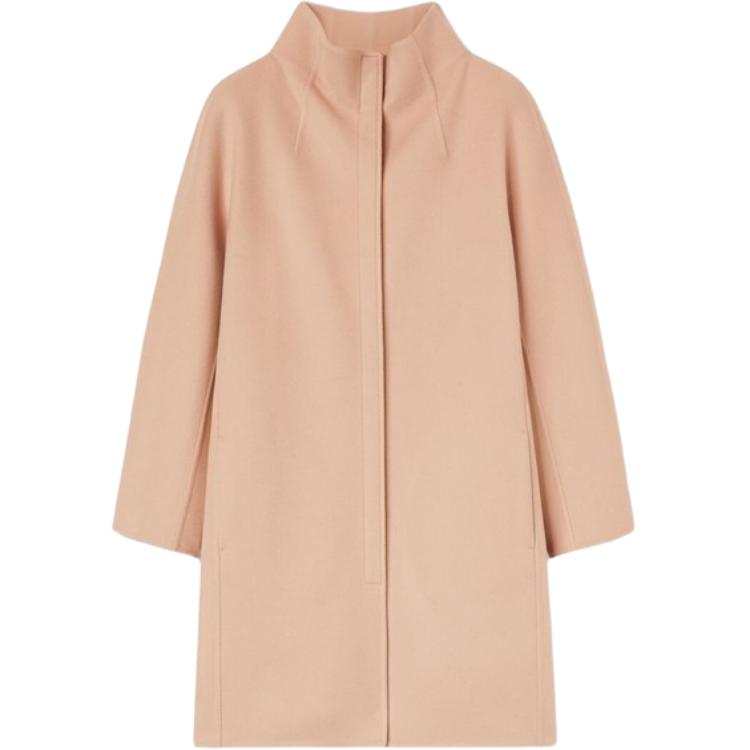 Loro Piana Coats Women's Pink Stand Collar Moderate