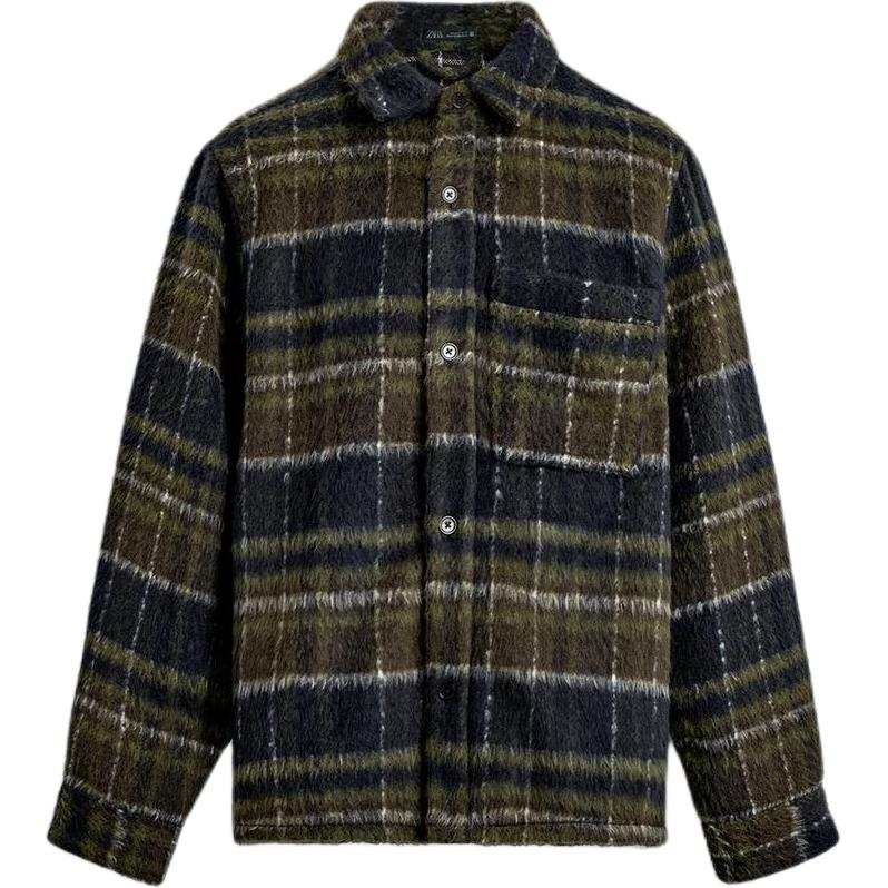 ZARA Jackets Men's Dark Brown Lapel Moderate Other