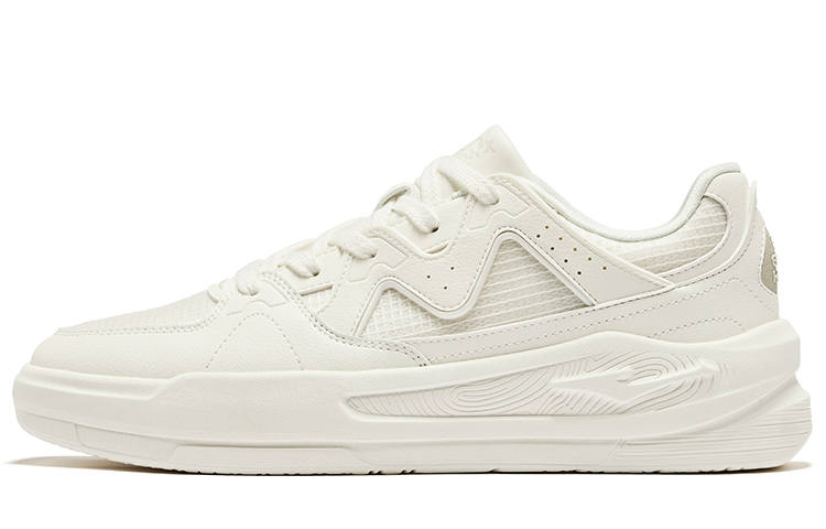 Erke White Peach Oolong 2.0lite Slip Resistant Abrasion Resistant Low top Skateboard Shoes Men's White