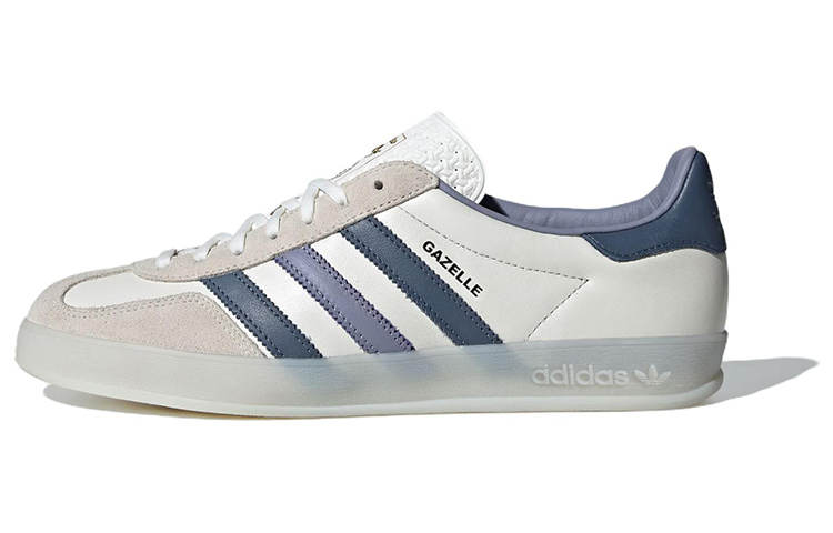 Adidas Originals GAZELLE INDOOR Low top Skateboard Shoes Unisex White Blue