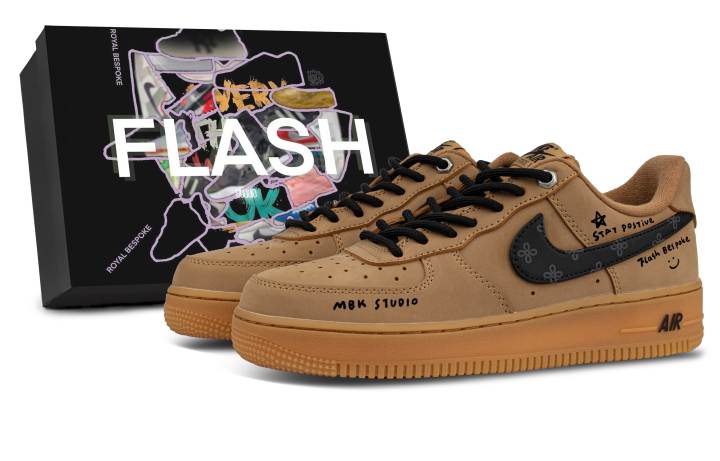 Nike Nike Air Force 1 Warm Impression, Box Included Low top Skateboard Shoes Men's Brown