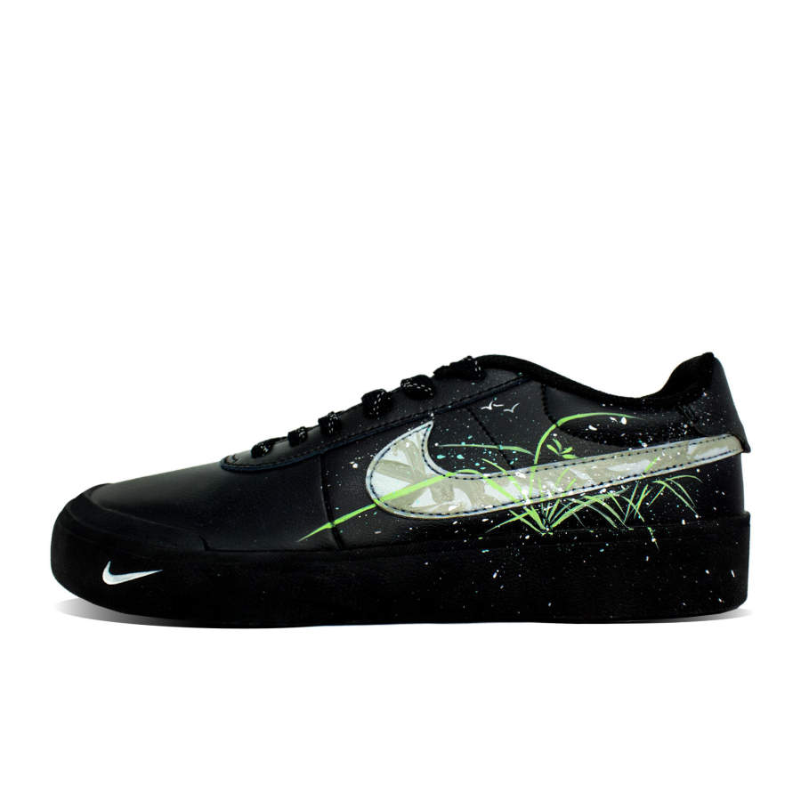 Nike Nike Court Shot Desert Ink Cushioning, Wear Resistant Low top Skateboard Shoes Unisex Black Green