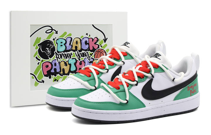 Nike Nike Court Borough Low top Skateboard Shoes GS White Green