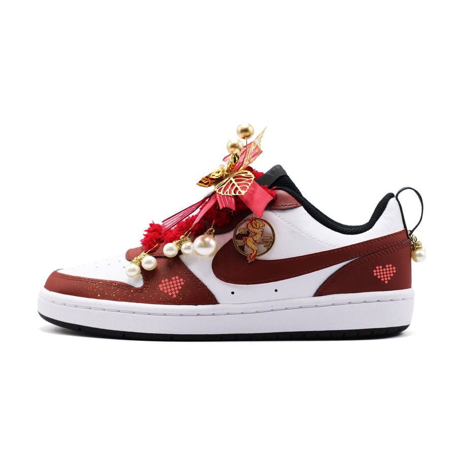 Nike Nike Court Borough GS Heart To Heart Abrasion Resistant Abrasion Resistant Low top Skateboard Shoes Women's
