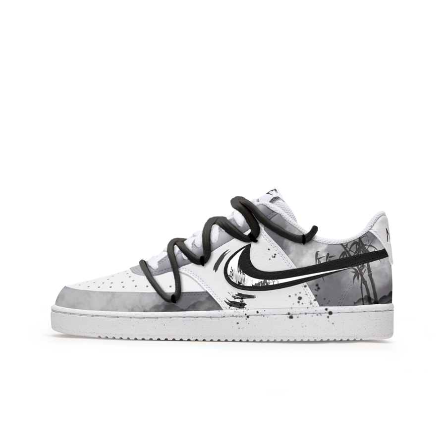 Nike Nike Court Vision 1 Slip Resistant Abrasion Resistant Low top Skateboard Shoes Men's Gray White