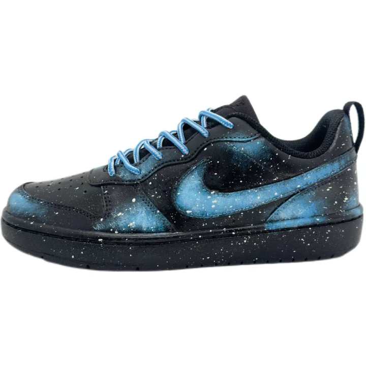 Nike Nike Court Borough Black Warrior Coverage Cushioning Low top Skateboard Shoes Women's Black Blue