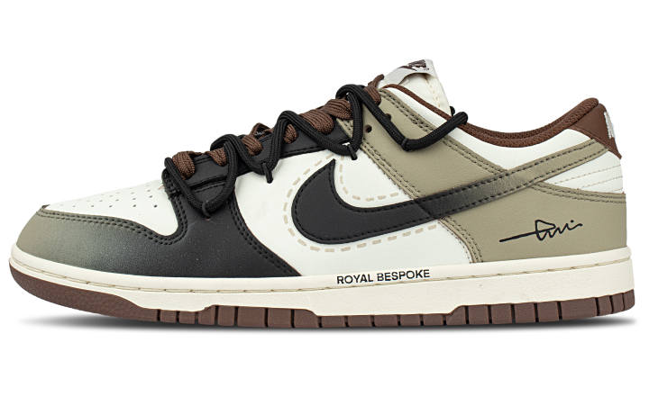 Nike Nike Dunk Preppy Style Quick Dry Low top Skateboard Shoes Unisex Khaki
