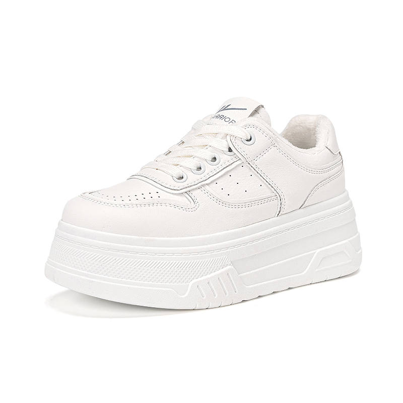 WARRIOR Warrior Fleece Lined Versatile Comfortable Thermal Slip Resistant Height Increasing Low top Skateboard Shoes Women's
