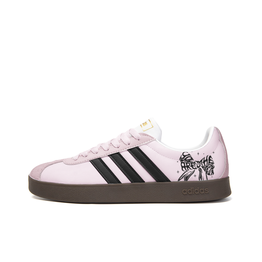 Adidas Neo VL Court 2.0 Abrasion Resistant Abrasion Resistant Low top Skateboard Shoes Unisex Pink