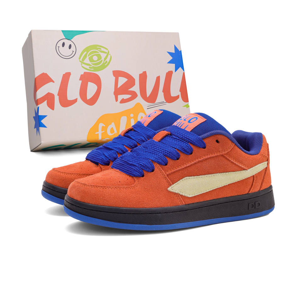 GLO BULL Puffy Shoes Cow Suede Coverage Slip Resistant Abrasion Resistant Lightweight Breathable Low top