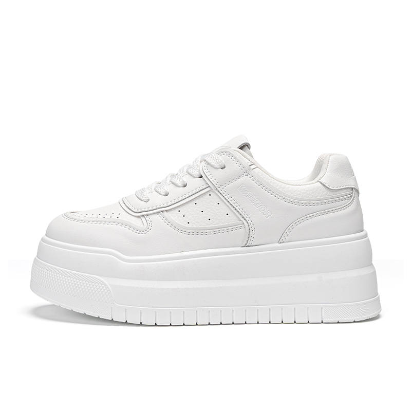 Warrior Cushioning Abrasion Resistant Lightweight Low top Skateboard Shoes Women's White