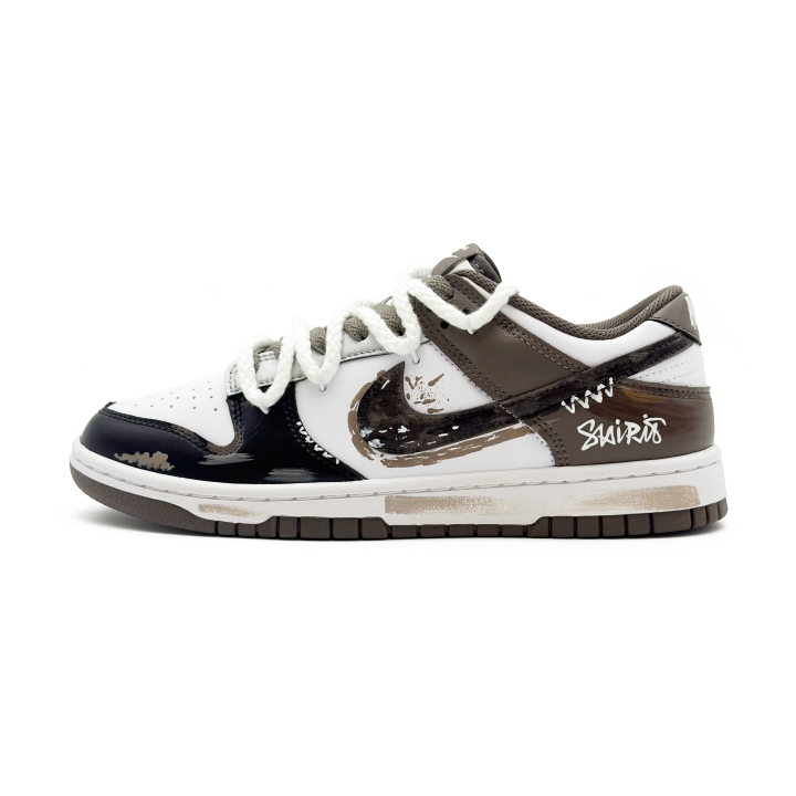 Nike Nike Dunk Abrasion Resistant Low top Skateboard Shoes Unisex White