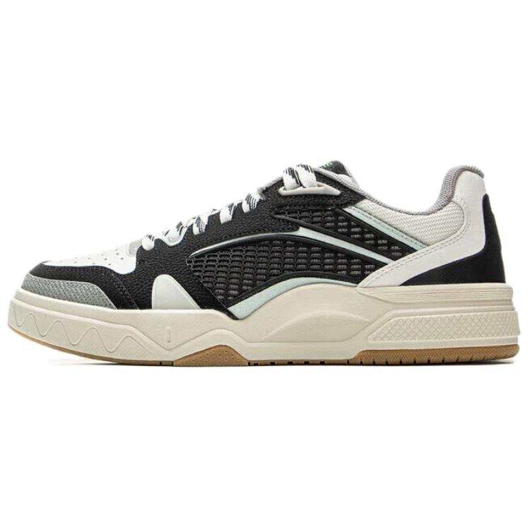 Li-Ning Li Ning Wave LITE Slip Resistant Abrasion Resistant Low top Skateboard Shoes Men's Black White