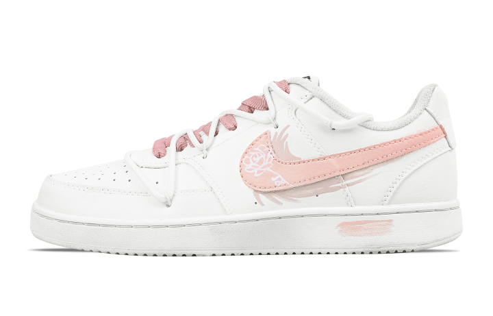Nike Nike Court Vision 1 Low top Skateboard Shoes Men's White Pink