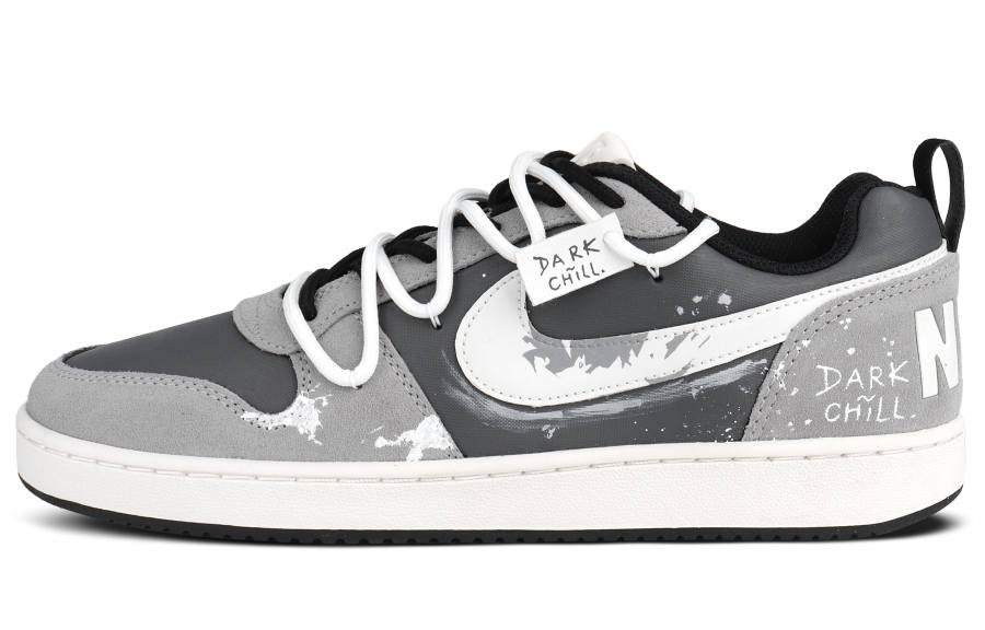 Nike Nike Court Borough Abrasion Resistant Abrasion Resistant Low top Skateboard Shoes Men's Black Gray