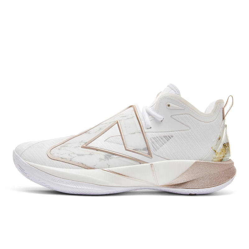 PEAK Taichi Triangle 5.0 Basketball Shoes Men's White Gold