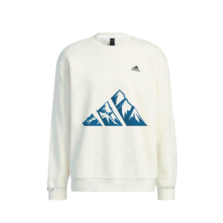 Adidas Adidas LABEL Sweatshirts Unisex White Crew Neck Moderate Regular