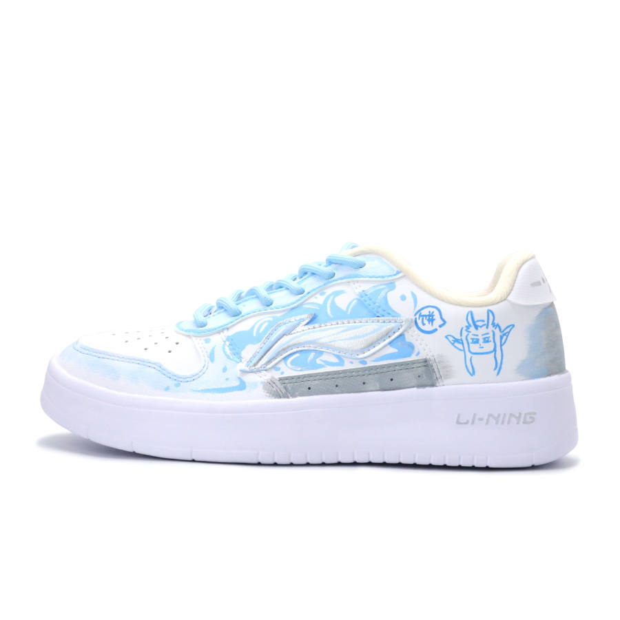 Li-Ning Li Ning Floating Boat Lightweight And Breathable Low top Skateboard Shoes Unisex Blue White Gray