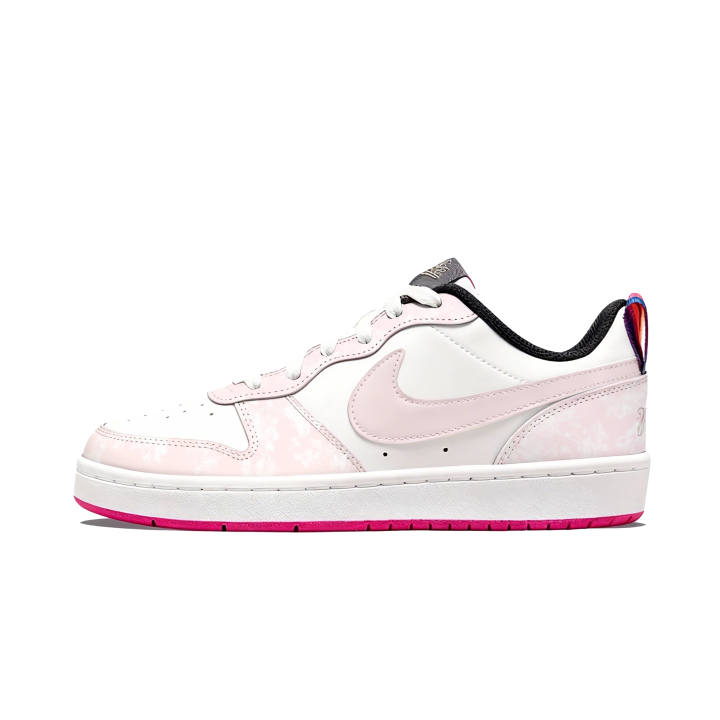 Nike Nike Court Borough GS Moonlight Cream Lightweight Low top Skateboard Shoes Women's Pink