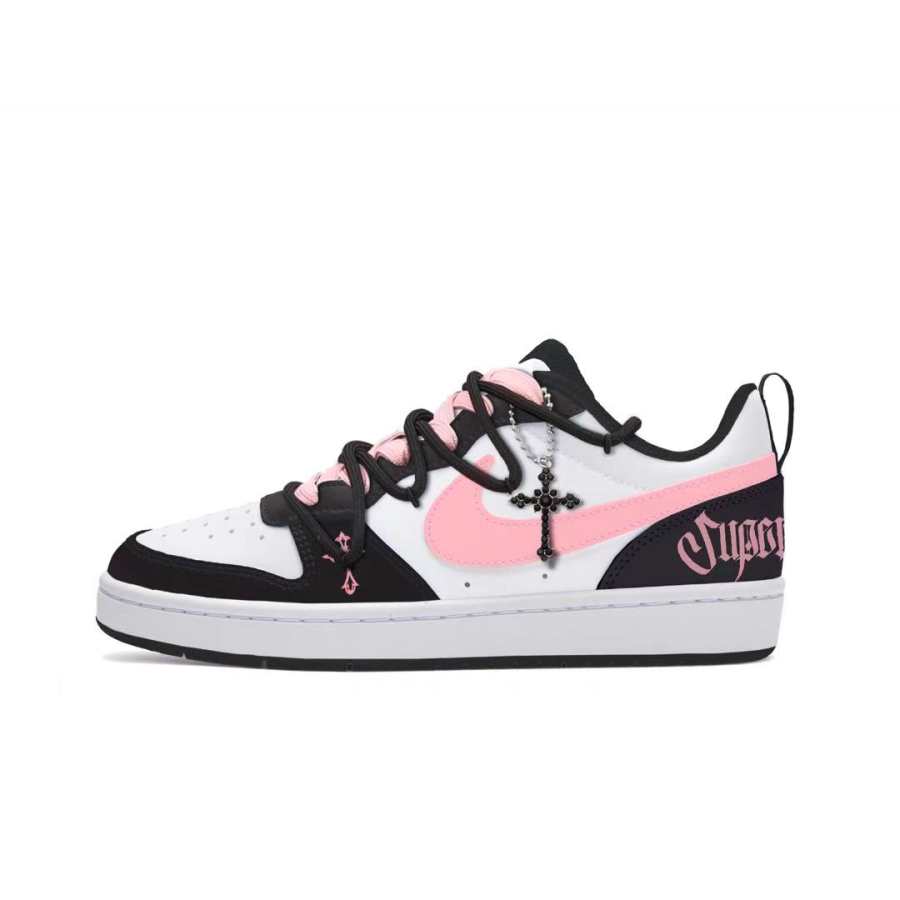 Nike Nike Court Borough Skateboard Shoes Women's Low Top Black/Pink