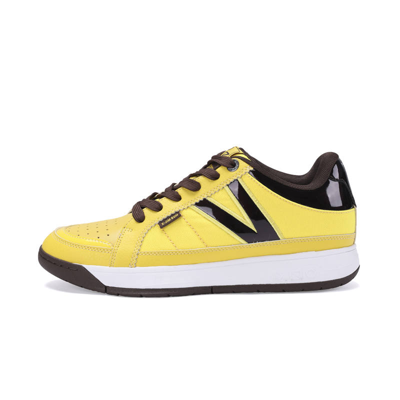 X-JIMSUN X JIMSUN NEWBOOK Cushioning Abrasion Resistant Mid top Skateboard Shoes Unisex Yellow