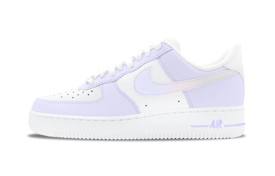 Nike Nike Air Force 1 Taro Ice Cream Abrasion Resistant Low top Skateboard Shoes Unisex Purple