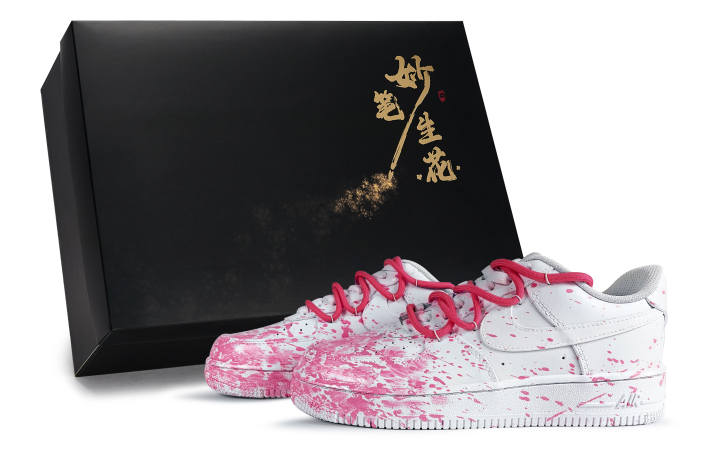 Nike Nike Air Force 1 Skateboard Shoes Unisex Low Top Peach Pink