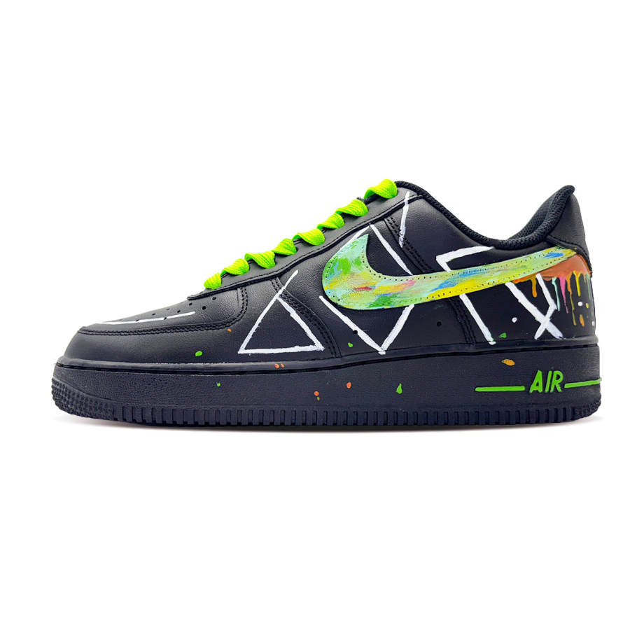 Nike Nike Air Force 1 Abrasion Resistant Low top Skateboard Shoes Unisex Black