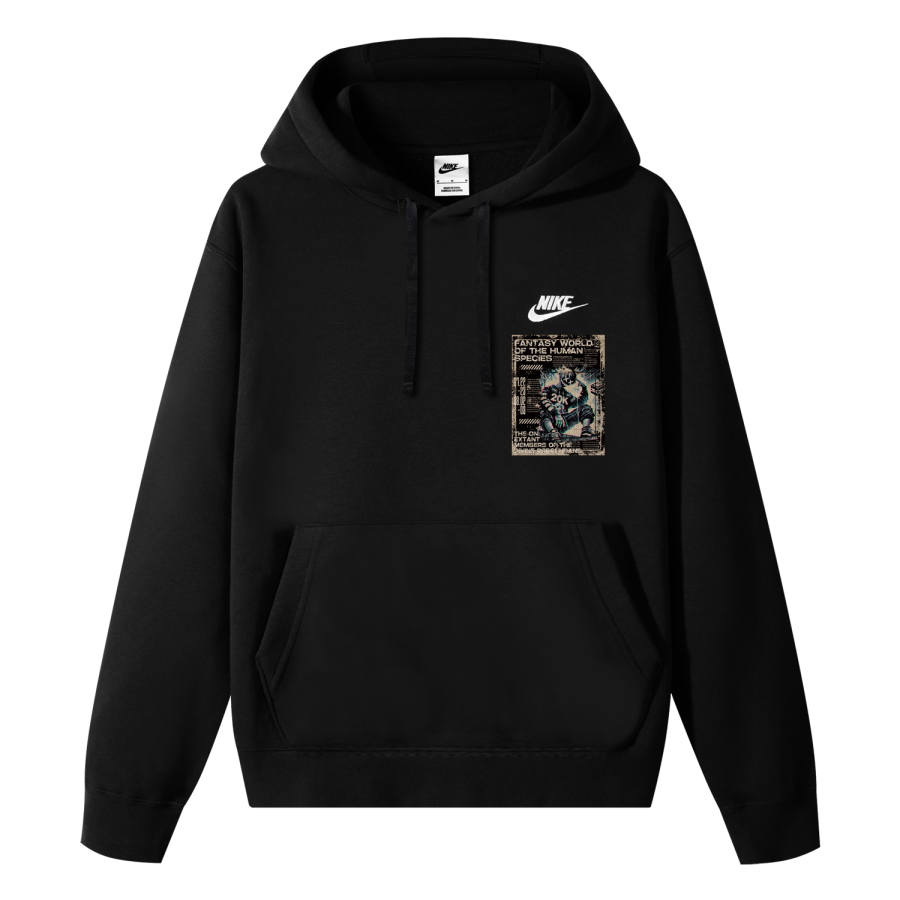 Nike Nike Sportswear Club Fleece Lined Fleece Like Fabric Virtual Image Trendy Fleece Thermal Pullover Hooded Sports