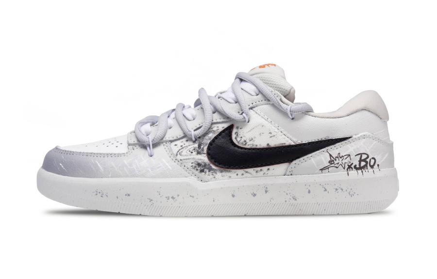 Nike Nike SB Force 58 Smoky Condensed Purple Gray Abrasion Resistant Low top Skateboard Shoes Unisex