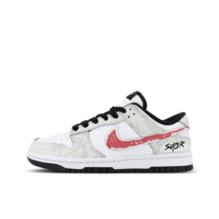 Nike Nike Dunk Low Panda, City Phantom Low top Skateboard Shoes Unisex Gray White