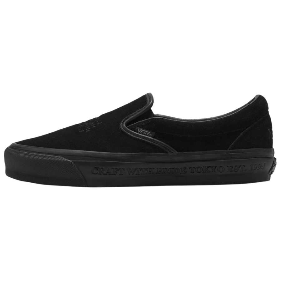 Vans NEIGHBORHOOD x Vans Slip on 98 Abrasion Resistant Low top Skateboard Shoes Men's Black