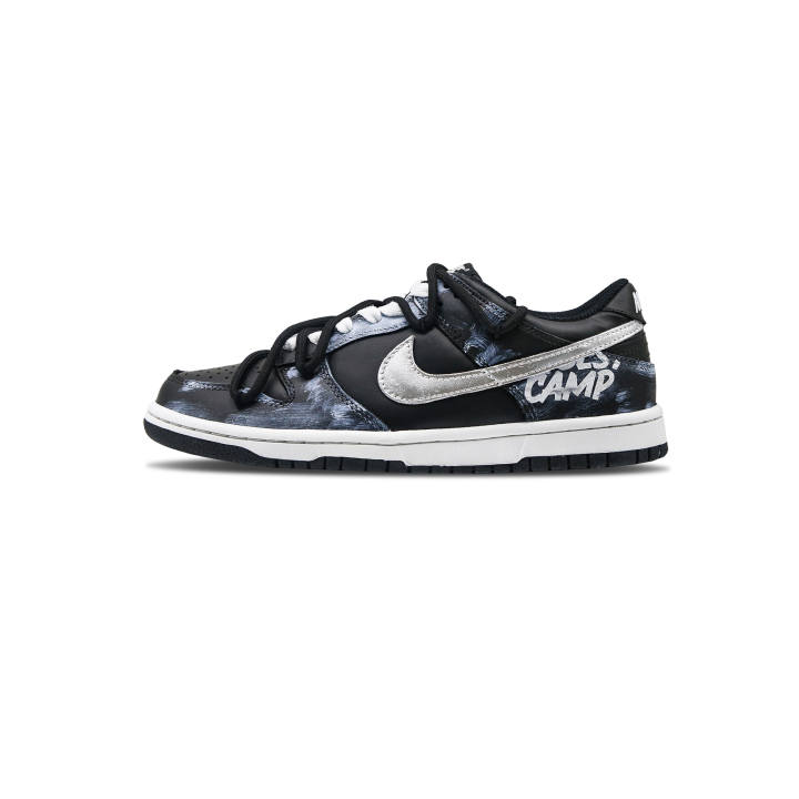 Nike Nike Dunk 'Nighthawk' Low top Skateboard Shoes Unisex Black Silver