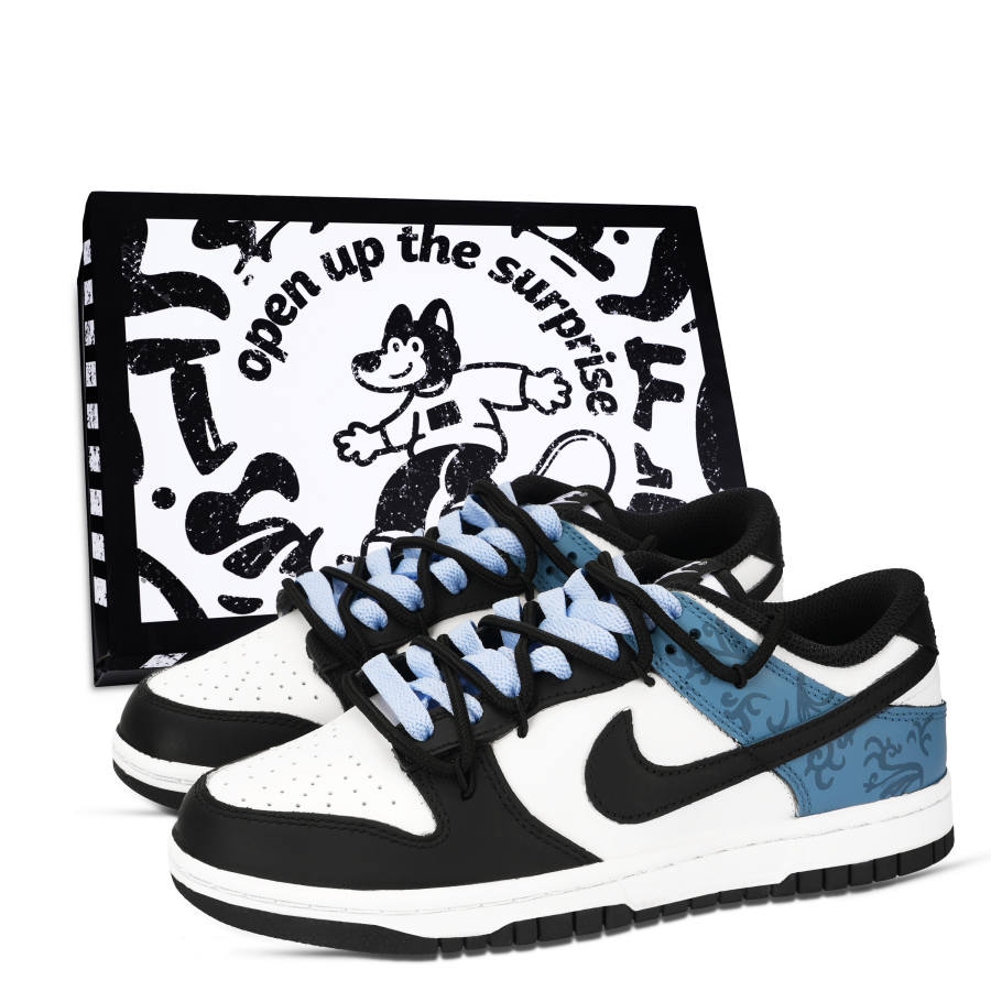 Nike Nike Dunk Panda, Yutian Zhizhou Leather Abrasion Resistant Abrasion Resistant Low top Skateboard Shoes Unisex