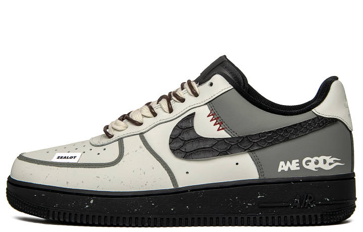 Nike Nike Air Force 1 Ore Gray Slip Resistant Cushioning Abrasion Resistant Slip Resistant Cushioning Abrasion Resistant