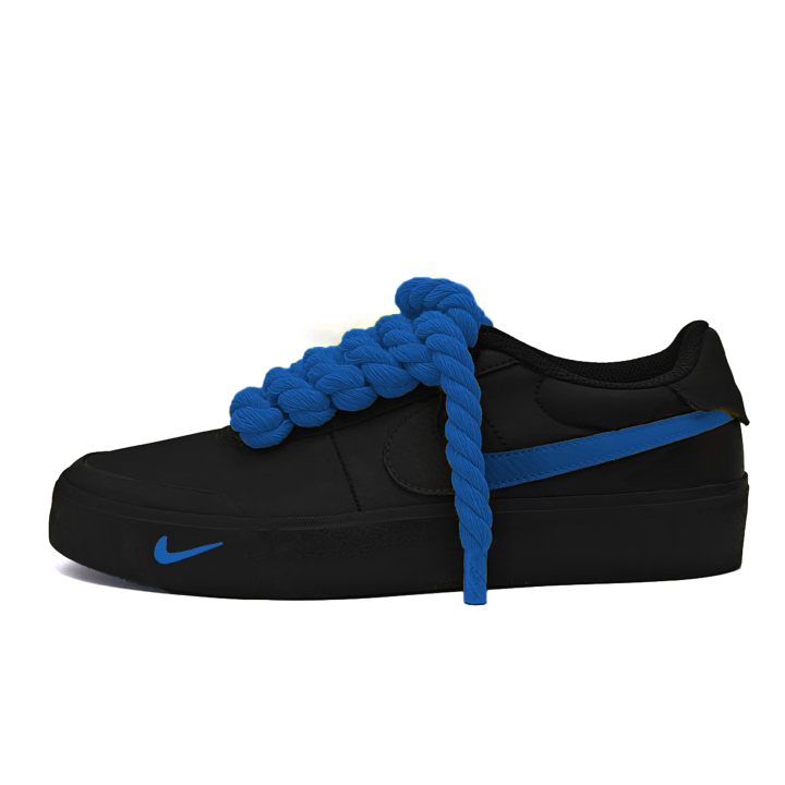 Nike Nike Court Shot Slip Resistant Lightweight Low top Skateboard Shoes Unisex Blue