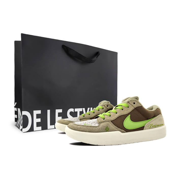 Nike Nike SB Force 58 Abrasion Resistant Abrasion Resistant Low top Skateboard Shoes Unisex Brown