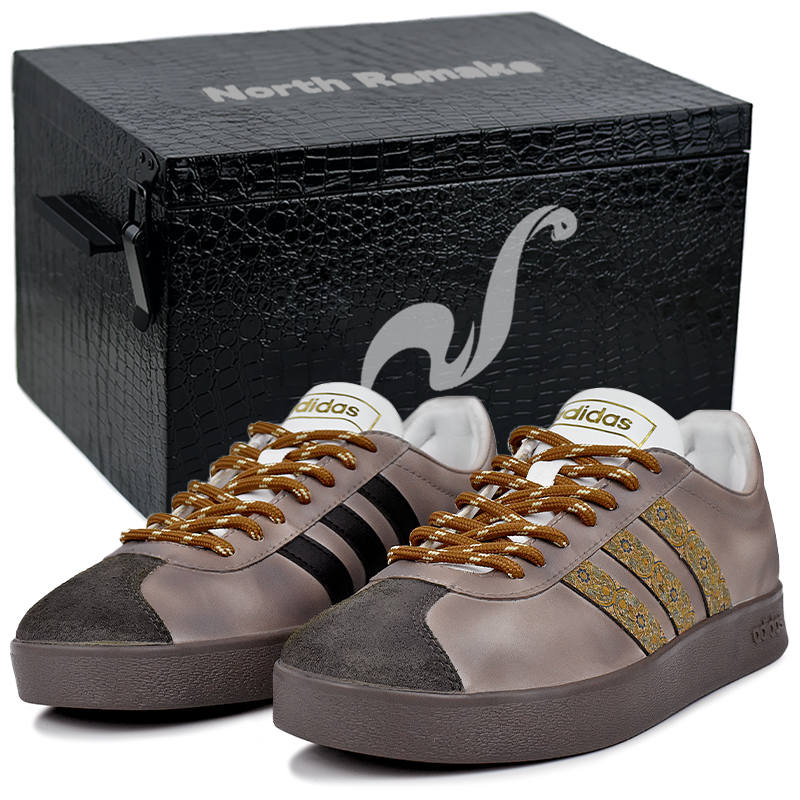 Adidas Adidas Vl Court Classic Abrasion Resistant Low top Skateboard Shoes Unisex