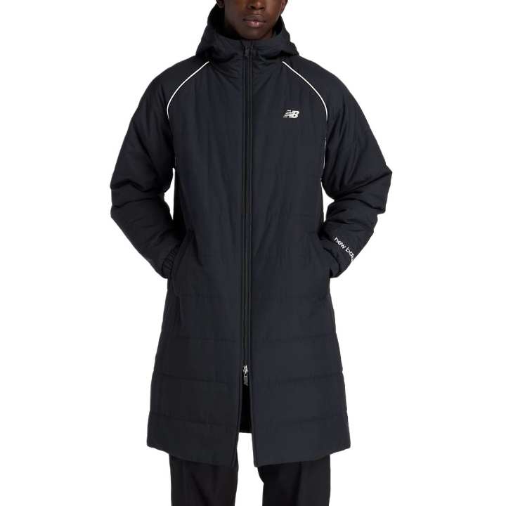New Balance New Balance Jackets Men's Black Hooded Thickened Other