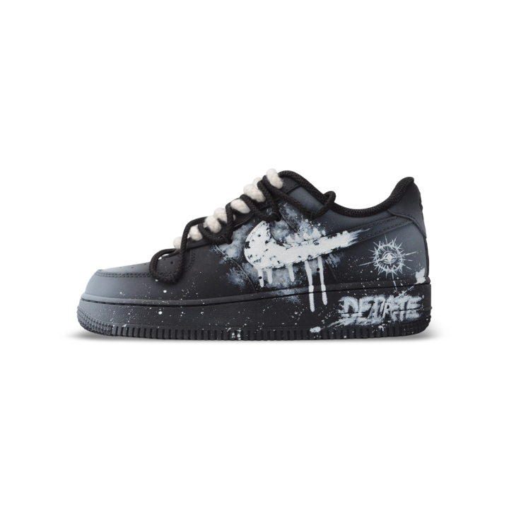 Nike Nike Air Force 1 Black And White Drying Low top Skateboard Shoes Unisex