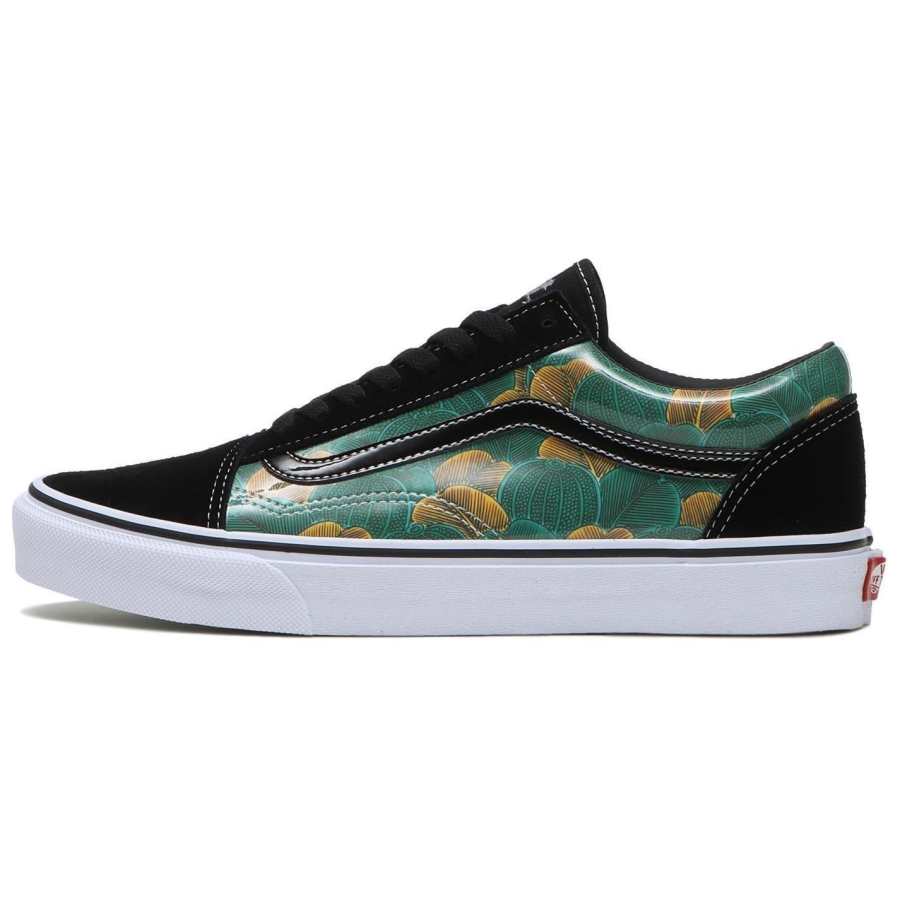 Vans Kukutani x Vans Old Skool Waterproof And Wear resistant Low top Skateboard Shoes Men's Green Black Brown
