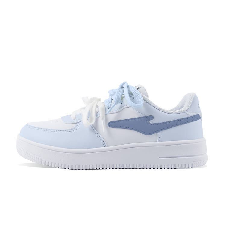 Erke Skateboard Slip Resistant And Breathable Slip Resistant And Breathable Low top Skateboard Shoes Unisex Blue