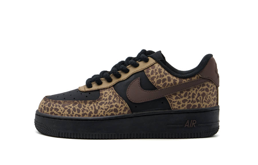 Nike Nike Air Force 1 Abrasion Resistant Low top Skateboard Shoes Unisex Brown