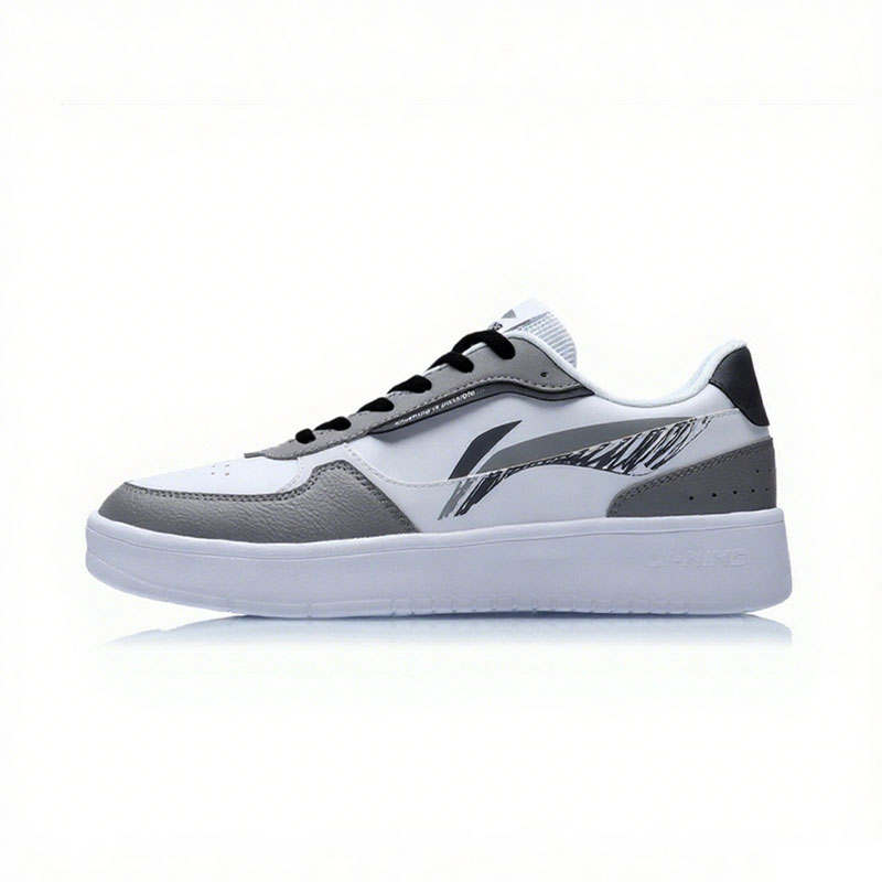 Li-Ning Li Ning Low top Skateboard Shoes Unisex White Gray