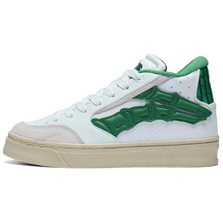 Li-Ning Li Ning Synthetic Leather Slip Resistant Abrasion Resistant Mid top Skateboard Shoes Women's