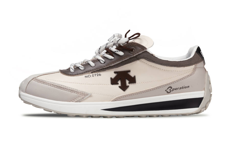 DESCENTE Cron Racer Making An Immediate Appearance Leather Low top Skateboard Shoes Unisex Brown