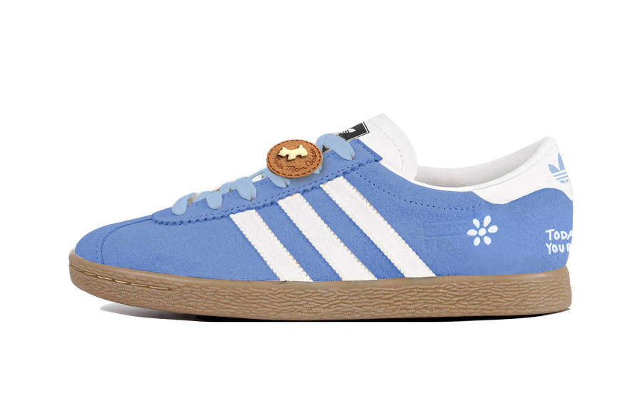 Adidas Originals Stadt Cherry Bomb, Blue Sun Dried Abrasion Resistant Low top Skateboard Shoes Unisex